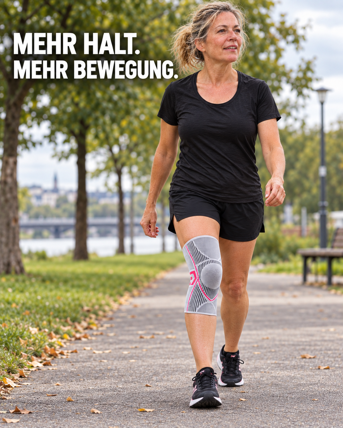 Professionelle Verstellbare Knieschoner mit Knopf, Elastische Dünne Sport-Kniebandage, Rutschfester Federstütze, Schienbeinschutz für Basketball