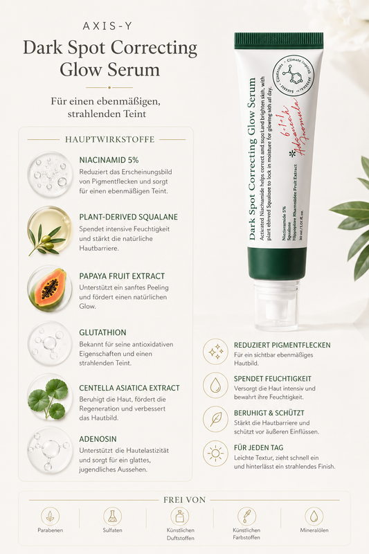 Dunkle Flecken korrigierendes Glow-Serum hellt Pigmentflecken auf, 5 % Niacinamid-Essenz, entfernt dunkle Flecken, Feuchtigkeitscreme, Hautpflege