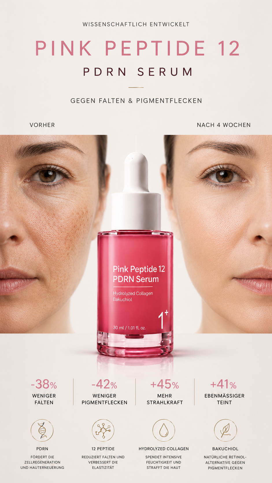 ✨ Kollagen-PDRN Essence – Gegen Falten & Pigmentflecken