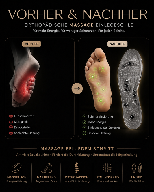 ✨ Magnetische Massage-Einlegesohlen ✨