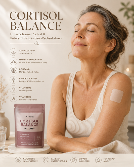30-Pflaster Cortisol Transdermal-Pflaster 🌸 Natürliche Balance in den Wechseljahren
